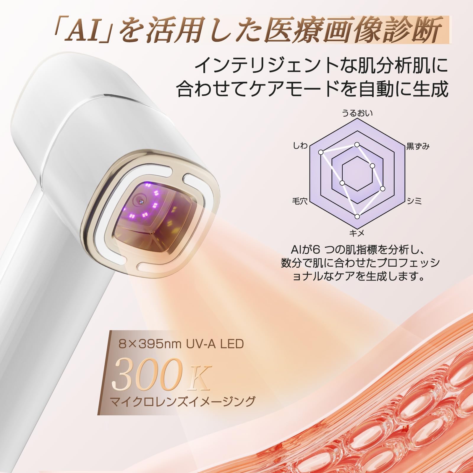 Amazon.co.jp: PURODE 美顔器 AI Pro EMS 美容器 リフトケア 温冷